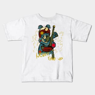 Character Design - Never Give Up Paintball, Sport Edition. Kids T-Shirt